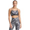 adidas Performance Aeroreact Training Essentials Flower Low Support Sport-BH Damen AA2S - gretwo/black XXS A-B