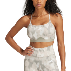 adidas Performance Aeroreact Training Essentials Flower Low Support Sport-BH Damen 077A - cwhite/silpeb XS A-B