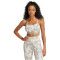 adidas Performance Aeroreact Training Essentials Flower Low Support Sport-BH Damen 077A - cwhite/silpeb L C-D
