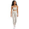 adidas Performance Aeroreact Training Essentials Flower Low Support Sport-BH Damen 077A - cwhite/silpeb L C-D