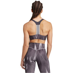 adidas Performance Powerimpact 3-Streifen Training Medium Support Sport-BH Damen ADMS - glogry/carbon/print L C-D