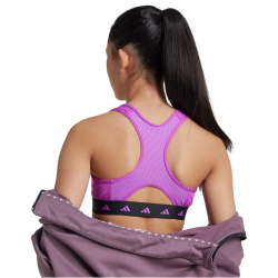 adidas Sportswear TECHFIT Power React Sport-BH Kinder AFAM - purbur/black/white 140