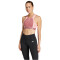 adidas Performance TECHFIT High-Neck Colorblock Medium Support Sport-BH Damen AFAK - precri M C-D