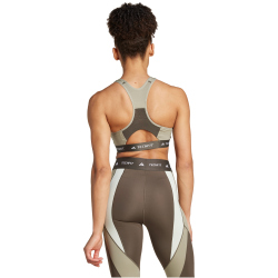 adidas Performance TECHFIT High-Neck Colorblock Medium Support Sport-BH Damen AEDR - shaoli L A-B