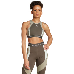 adidas Performance TECHFIT High-Neck Colorblock Medium Support Sport-BH Damen AEDR - shaoli XL A-B