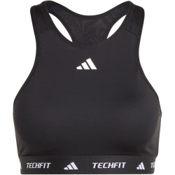adidas TECHFIT High-Neck Medium Support Sport-BH Damen 095A - black XL A-B
