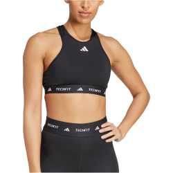 adidas TECHFIT High-Neck Medium Support Sport-BH Damen 095A - black XL A-B