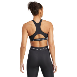 adidas TECHFIT High-Neck Medium Support Sport-BH Damen 095A - black XL A-B