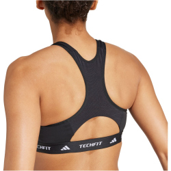 adidas TECHFIT High-Neck Medium Support Sport-BH Damen 095A - black XL A-B