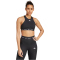 adidas TECHFIT High-Neck Medium Support Sport-BH Damen 095A - black XL A-B
