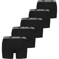 5er Pack HEAD Basic Boxershorts Herren 010 - black L