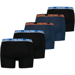 5er Pack HEAD Basic Boxershorts Herren 022 - black/blue L