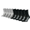 9er Pack HEAD Performance Crew Socken 002 - black/grey 35-38