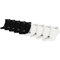 9er Pack HEAD Sneakersocken 001 - white/black 43-46