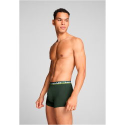 2er Pack HEAD elastische Print Boxershorts Herren 001 - thyme S