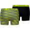 2er Pack HEAD AOP Boxershorts Herren 001 - cyber yellow/peacoat S