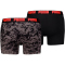 2er Pack PUMA Camo Boxershorts Herren 001 - black/red S