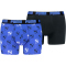 2er Pack PUMA Cat Logo Boxershorts Herren 002 - blue/black S