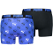 2er Pack PUMA Cat Logo Boxershorts Herren 002 - blue/black S