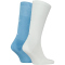 2er Pack Calvin Klein Logo Socken Herren 002 - white/light blue