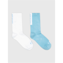 2er Pack Calvin Klein Contrast Socken Herren 002 - blue/white