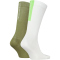 2er Pack Calvin Klein Contrast Socken Herren 003 - white/green