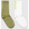 2er Pack Calvin Klein Contrast Socken Herren 003 - white/green