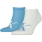 2er Pack Calvin Klein Logo Sneakersocken Herren 002 - white/light blue