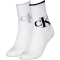 2er Pack Calvin Klein Logo Socken Damen 001 - white/black