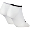 2er Pack Calvin Klein Logo Sneakersocken Damen 001 - white/black