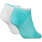 2er Pack Calvin Klein Logo Sneakersocken Damen 002 - turquoise