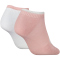 2er Pack Calvin Klein Logo Sneakersocken Damen 003 - pink/white