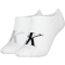 2er Pack Calvin Klein Logo High-Cut F&uuml;&szlig;linge Damen 001 - white/black
