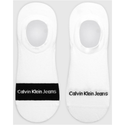 2er Pack Calvin Klein Contrast High-Cut F&uuml;&szlig;linge Herren 001 - white/black