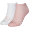 2er Pack Calvin Klein Modern Mesh Sneakersocken Damen 003 - pink/white