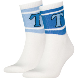 2er Pack TOMMY HILFIGER Patch Socken 001 - blue combo 43-46