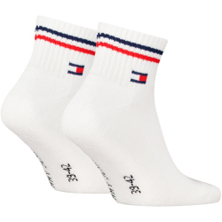 2er Pack TOMMY HILFIGER Iconic Quarter Socken 001 - white 39-42
