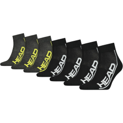 7er Pack HEAD Performance Quarter Socken 002 - black/grey...
