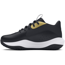 UNDER ARMOUR PS Lockdown 7 Basketballschuhe Kinder 001 - black/black/metallic gold 29.5