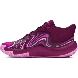 UNDER ARMOUR Spawn 6 Mid Basketballschuhe 500 - purple gemini/vivid magenta/stellar pink 45
