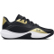 UNDER ARMOUR Lockdown 7 Low Basketballschuhe 001 - black/metallic gold/black 45.5