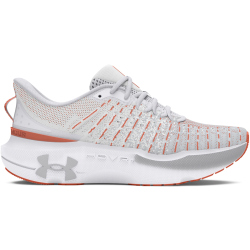 UNDER ARMOUR Infinite Elite Laufschuhe Herren 104 - white/halo gray/flare orange 42