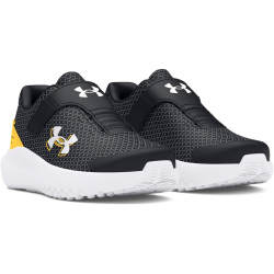 UNDER ARMOUR Surge 4 AC Laufschuhe Jungen 004 - black/taxi/white 22