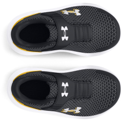 UNDER ARMOUR Surge 4 AC Laufschuhe Jungen 004 - black/taxi/white 22