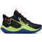 UNDER ARMOUR Jet 23 Basketballschuhe Kinder 005 - black/morph green/beta 40
