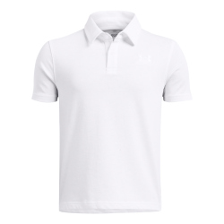 UNDER ARMOUR Icon Poloshirt Jungen 100 - white/white XS...