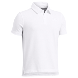 UNDER ARMOUR Icon Poloshirt Jungen 100 - white/white S (127-137 cm)