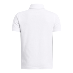 UNDER ARMOUR Icon Poloshirt Jungen 100 - white/white S (127-137 cm)