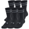 6er Pack UNDER ARMOUR Essential Crew Socken 101 - white/white/black S (31.5-36.5)
