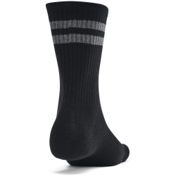 6er Pack UNDER ARMOUR Essential Crew Socken 001 - black/black/castlerock S (31.5-36.5)